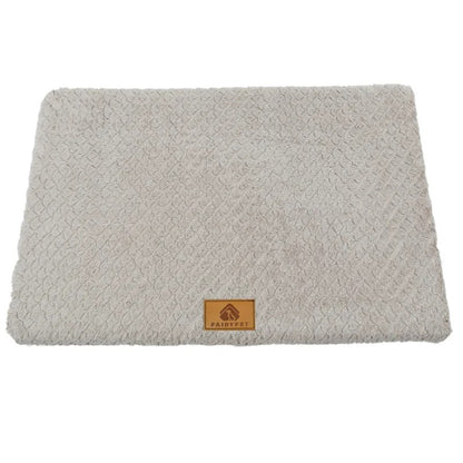 lit pour chien en mousse 3D gris