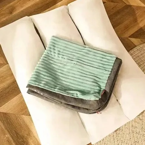lit pour chien en velours déhoussable