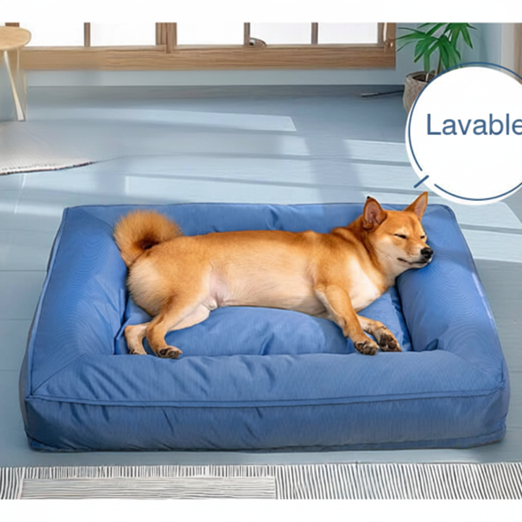 lit pour chien lavable en machine