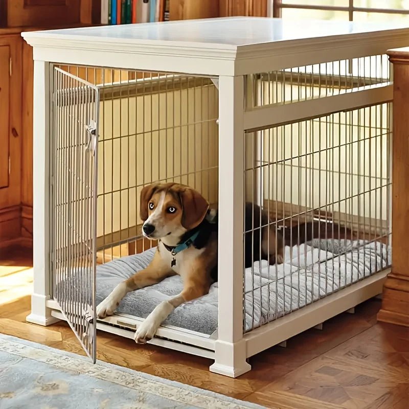 lit pour chien northopedique dans la cage 