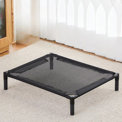 lit sureleve chien noir