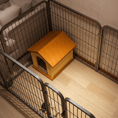 maison de toutou dans parc pour chien