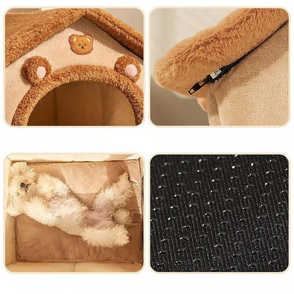 maison pour chien amovible antiderapant