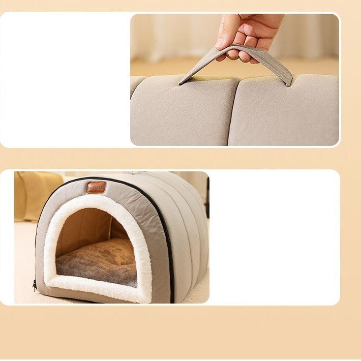 maison pour chien intérieur avec poigner