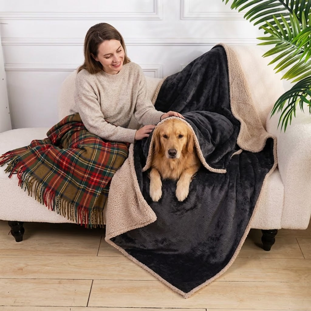 toutou avec couverture imperméable chien