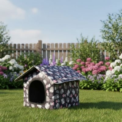 Niche pour Chien extérieur dans le jardin 