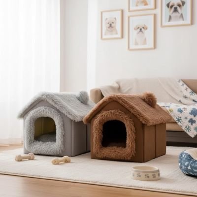 Niche pour Chien interieur chaud et solide 
