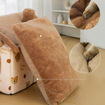 niche chien marron ours déhoussable