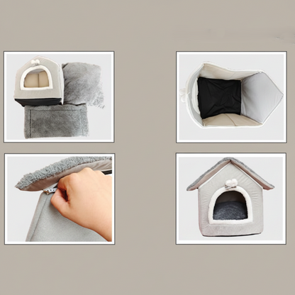 niche_ intérieure petit chien avec fermeture éclaire