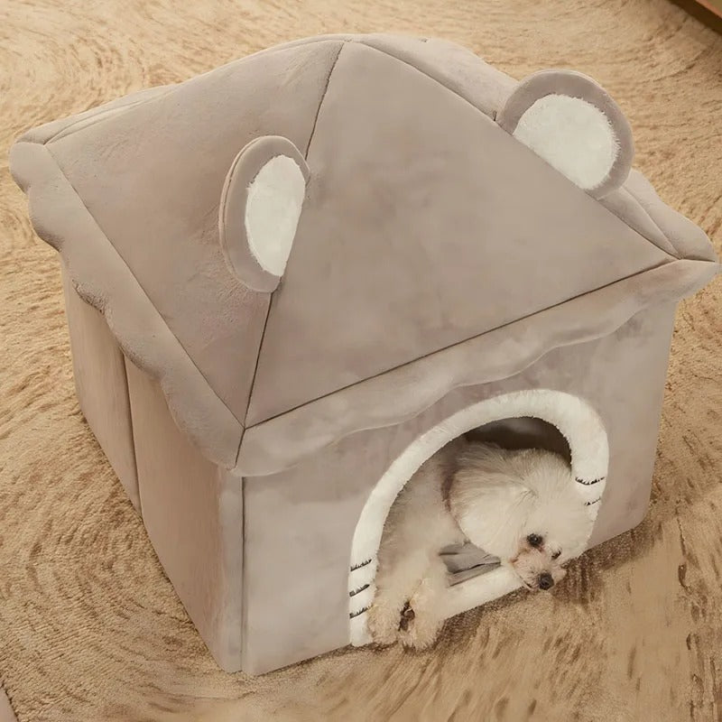 niche pour chien dans salon