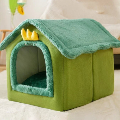 niche pour chien en peluche déhoussable 