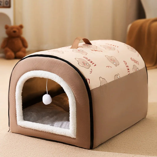 NICHE POUR CHIEN - Confortable Marron