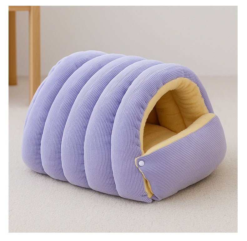 niche pour chien grotte violet