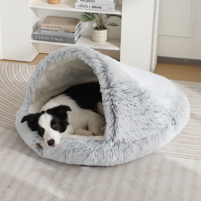niche pour  chien intérieur semi ferme