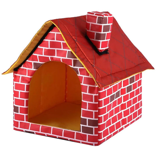 niche pour chien interieur brique