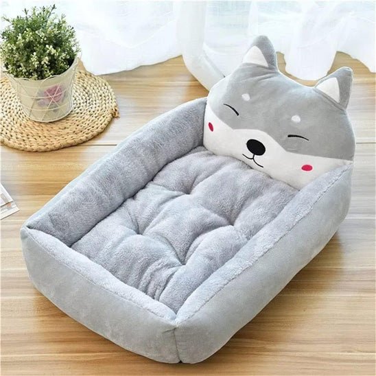 panier  chien chat gris