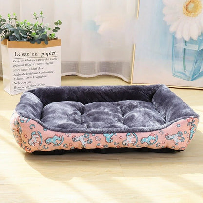 panier chien confort moelleux rose