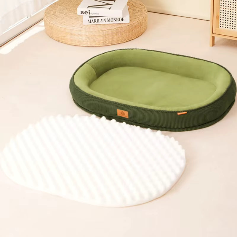 panier chien en voleurs côtelé déhoussable