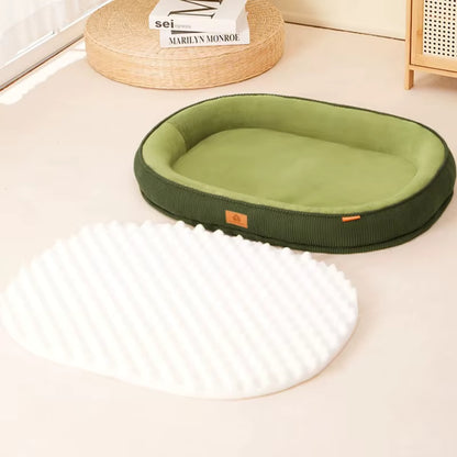 panier chien en voleurs côtelé déhoussable