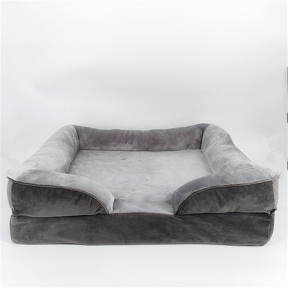 panier chien orthopedique moelleux gris