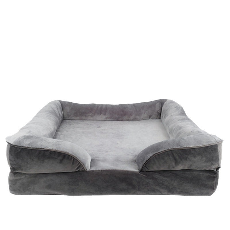 panier chien orthopedique moelleux fon blanc