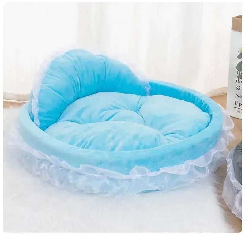 panier  chien princesse bleu