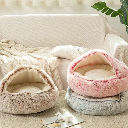 panier chien semi ferme trois couleurs 