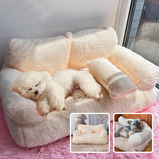 panier pour chien canape beige en cercle deux canape