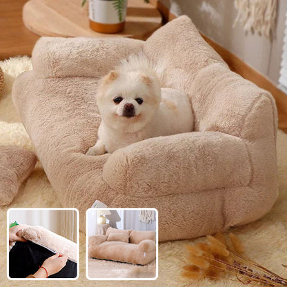 panier pour chien canape beige antidérapant