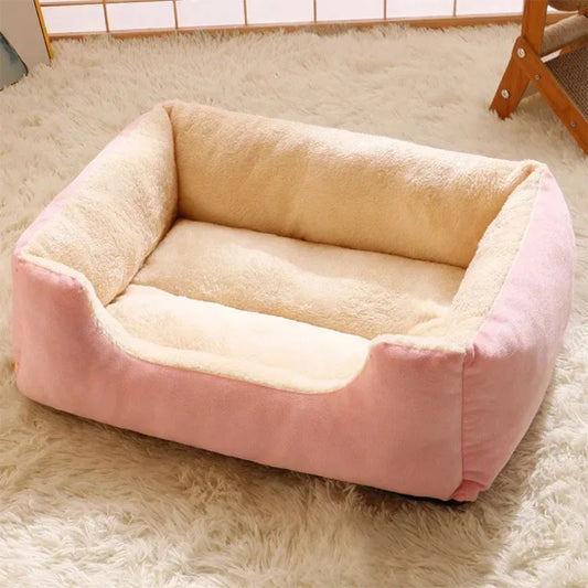 panier pour chien douillet rose