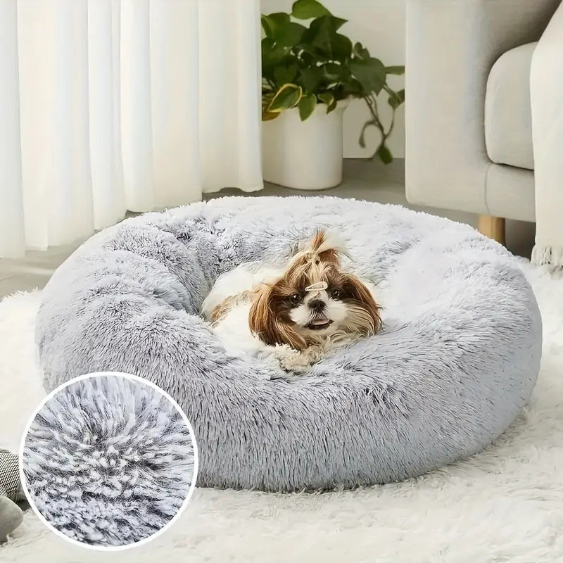 panier pour chien en fourreur courte