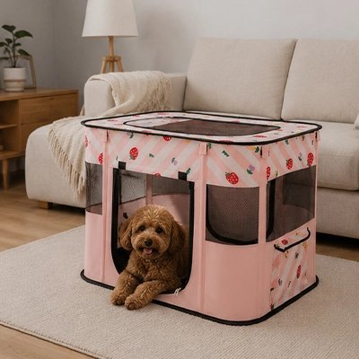 Parc à Chien intérieur avec  ventilation optimale
