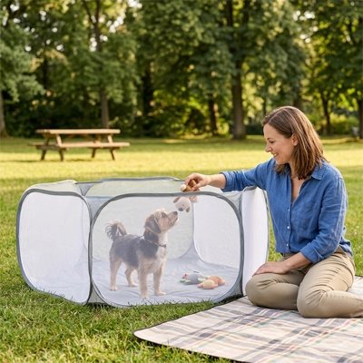 Parc intérieur pour Chien pour mise bas 