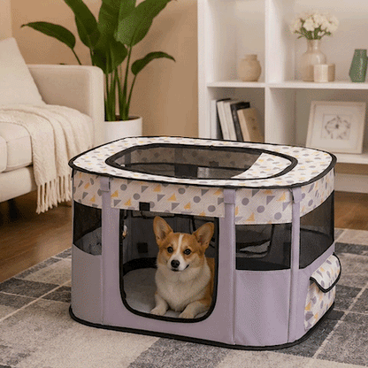parc a chien intérieur avec fermeture éclaire