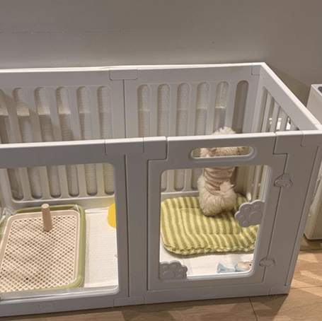 parc pour chien avec porte fermer 