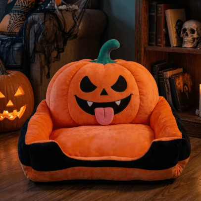 petit_canape_pour_chien_forme citrouille_halloween