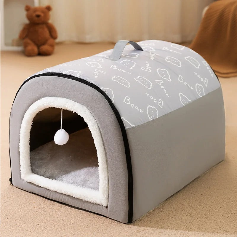 pompon de niche pour chien