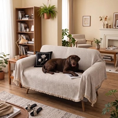 Protection canapé chien design doux et durable 