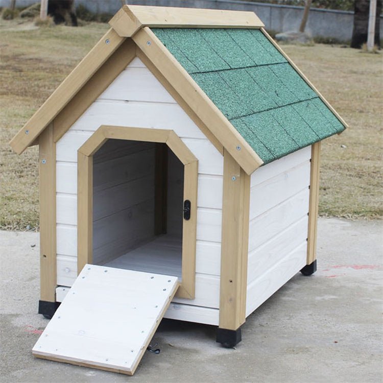 sole pratique de cabane pour chien en bois
