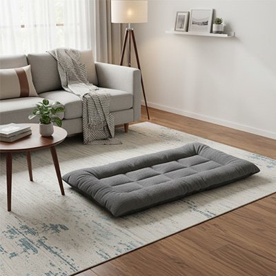  tapis pour chien en peluche gris 