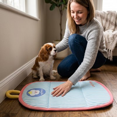 Tapis rafraichissant Chien avec fond antidérapant 