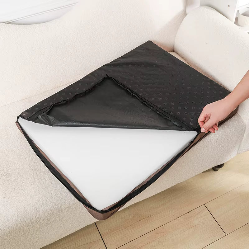 tapis chien avec fermeture éclaire déhoussable