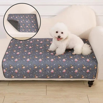 tapis pour chien motif tête de chien