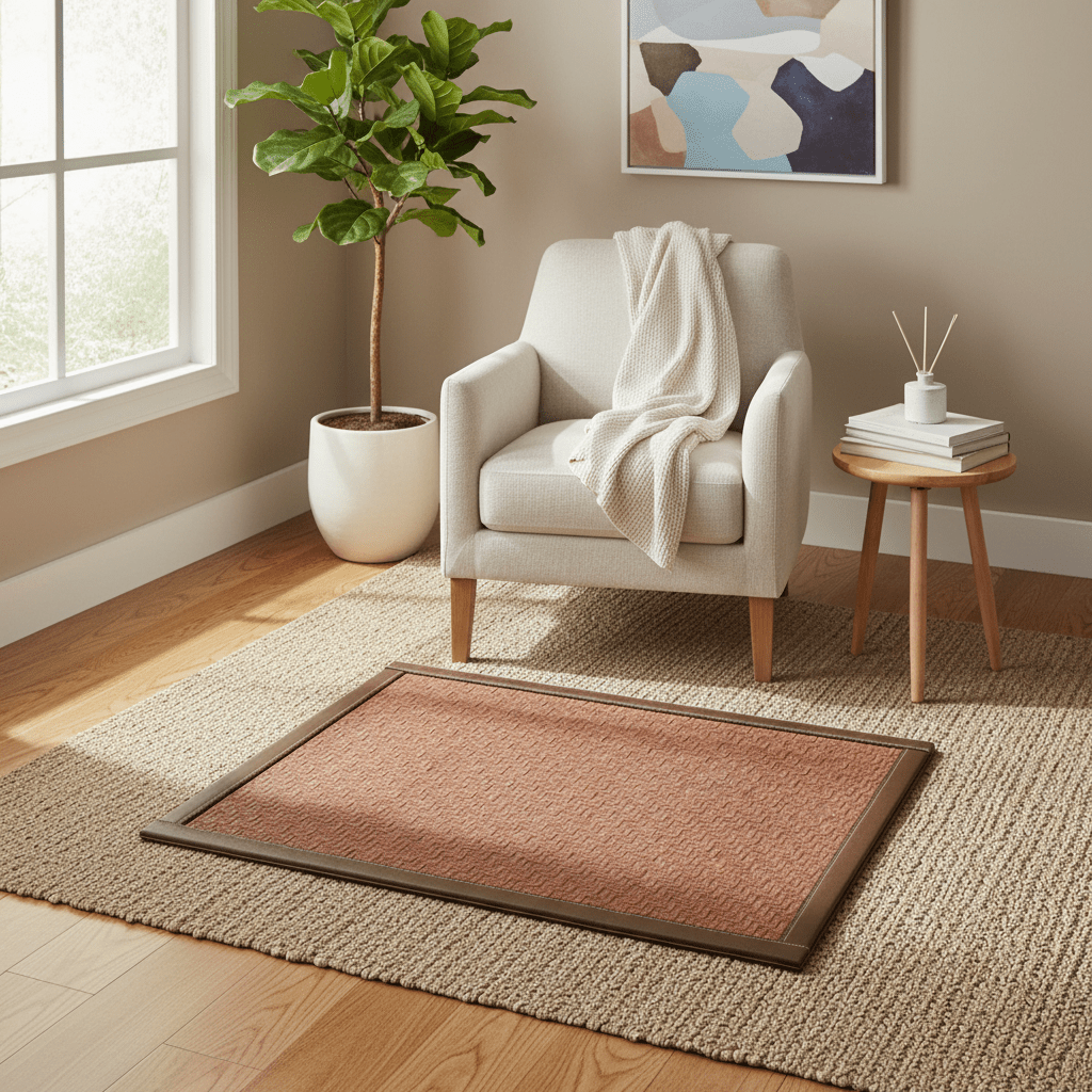 tapis rafraichissant chien en nylon marron