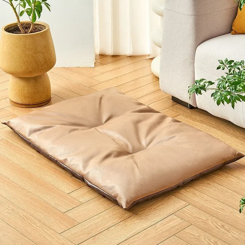  tapis rafraichissant chien epais marrons salon