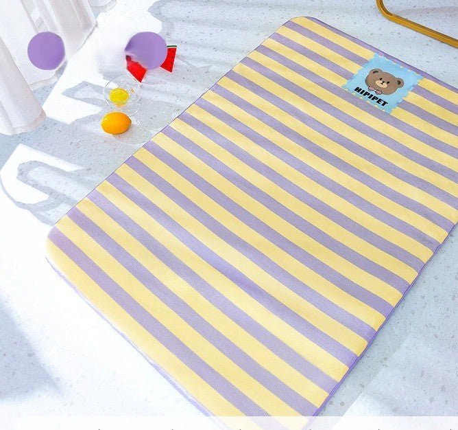 tapis rafraichissant chien ete couleur violet