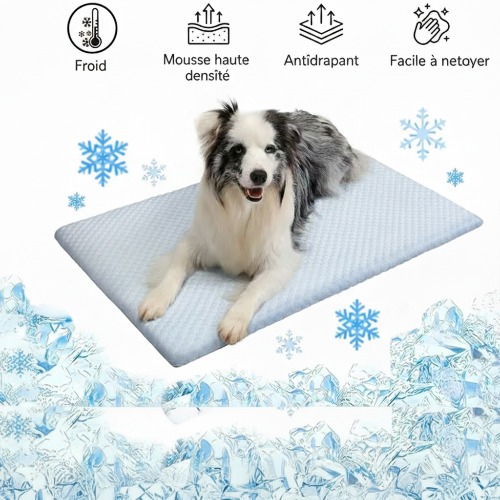 tapis rafraichissant chien grand taille facile a nettoyer