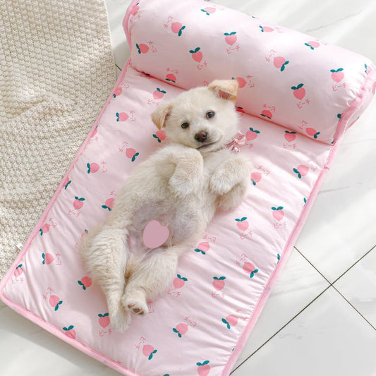 tapis rafraichissant pour chien rose