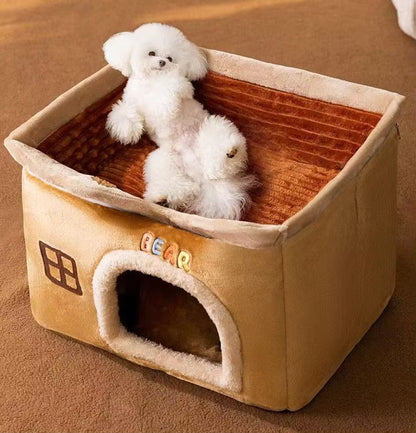 toit démontable de cabane confortable d_inteirure pour chien