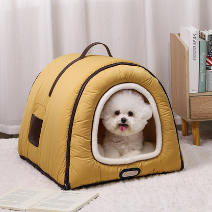 toit pour niche chien en tissu imperméable